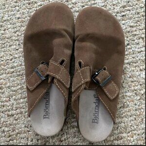 Bjorndal Brown Suede Slip-On Shoes